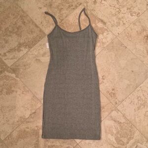 Urban Outfitters Monochrome Striped Midi Dress